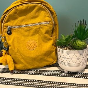 Kipling, Mustard Yellow Backpack